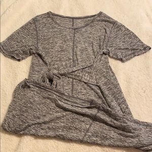 Active dress with adjustable tie waist